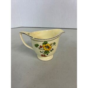 Vintage Sebring Golden Maize Creamer Yellow‎ Floral 1921 Art Deco Pottery USA